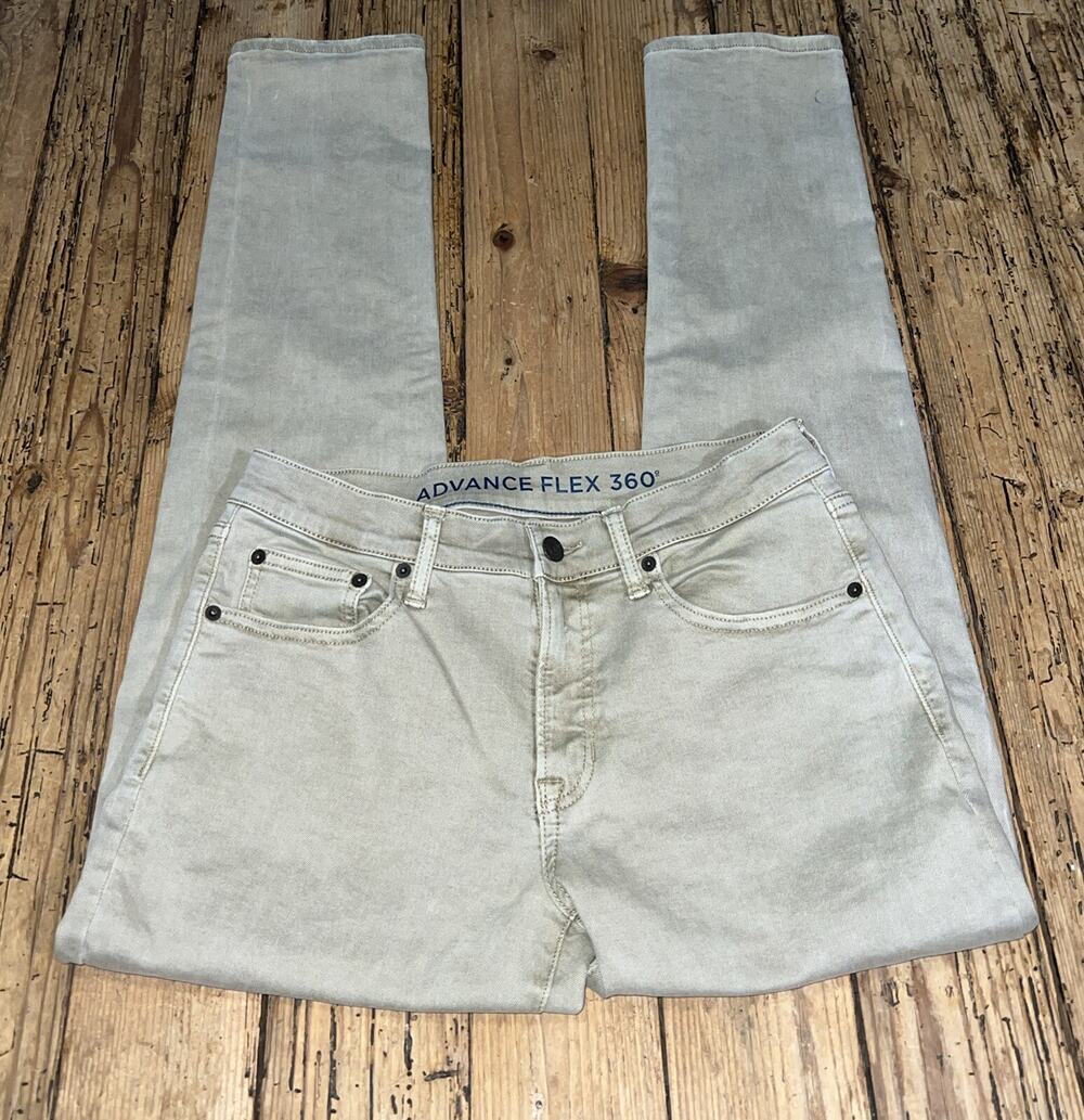 ADVANCED FLEX 360 Men’s Size 30x32 Slim KHAKI JEANS